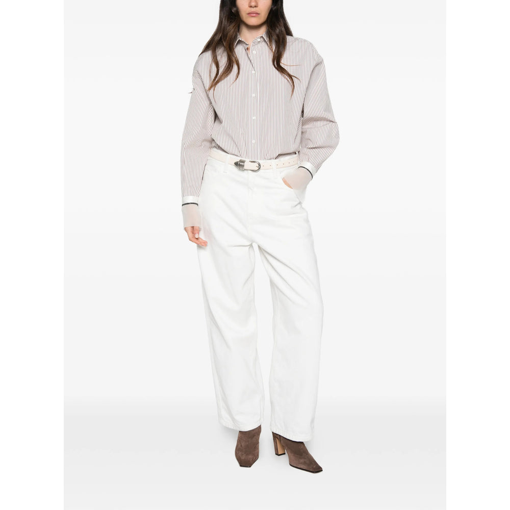 Brunello Cucinelli Brunello Cucinelli Neutrals Tops - Shirts Women