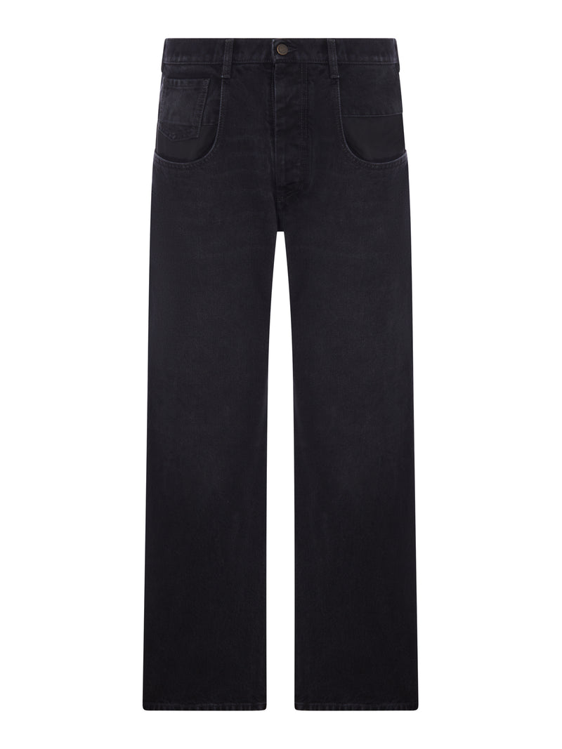 Maison Margiela Maison Margiela Men Straight Leg Jeans In Cotton Denim