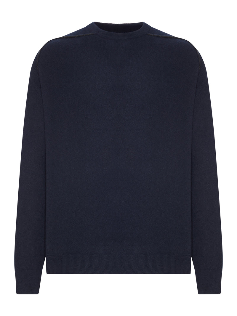 Maison Margiela Men Crewneck Sweater In Virgin Wool