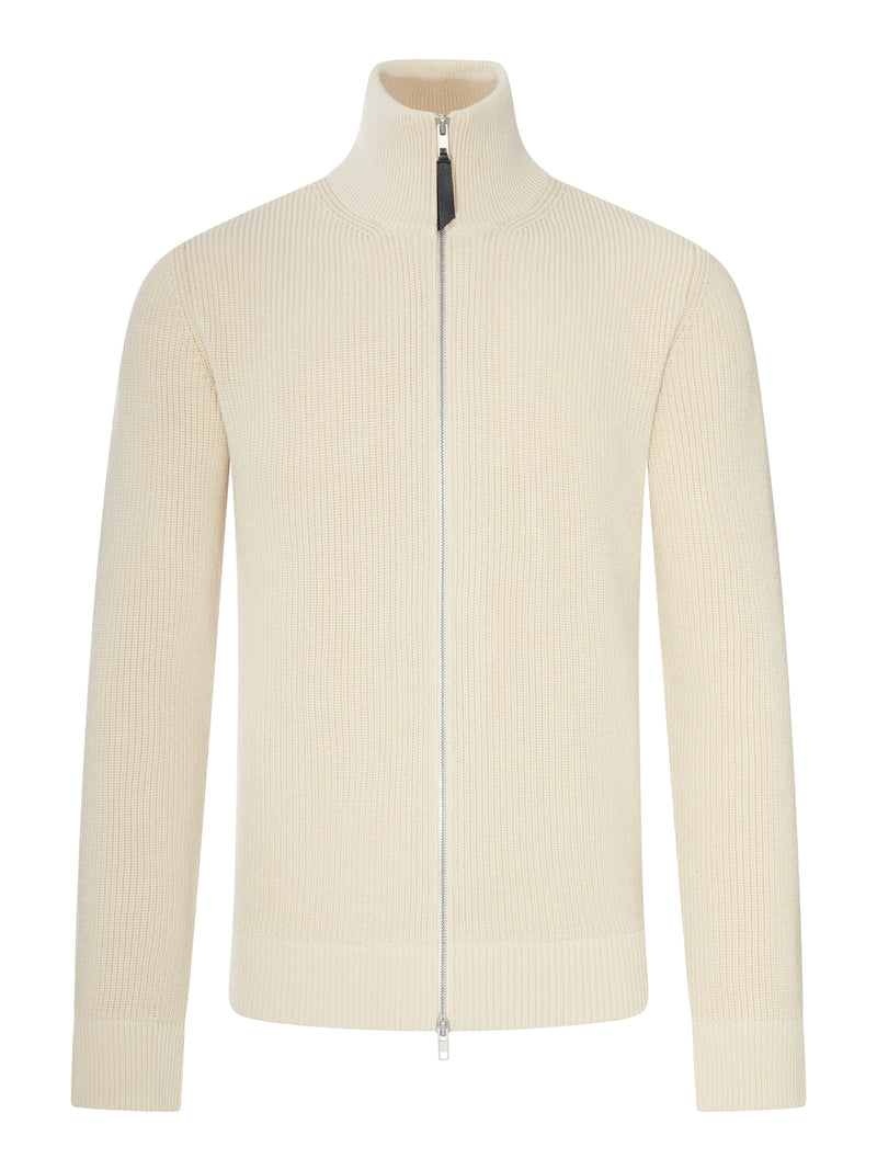 Maison Margiela Maison Margiela Men Jersey Knit Cardigan With Zip