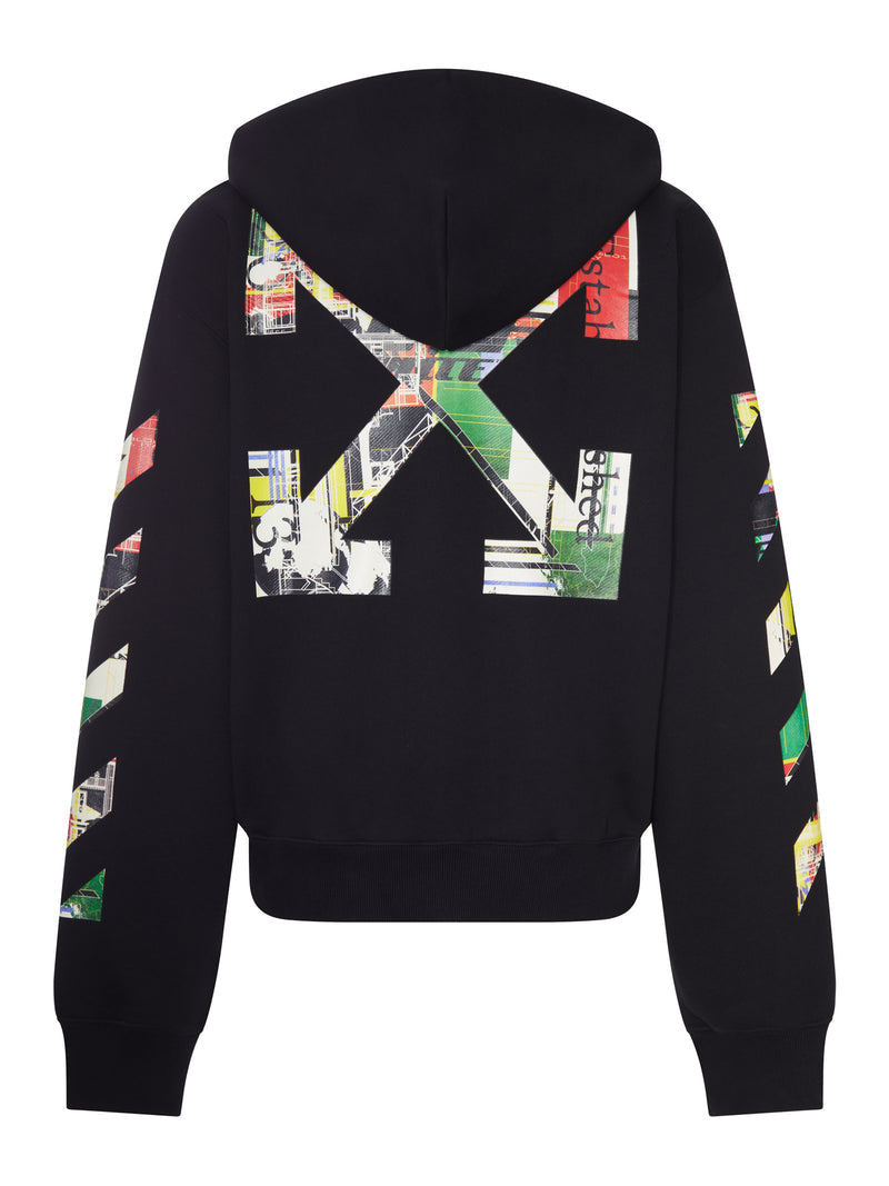 Off-white Off-White Men Industrial Arrow Zip-Up Hoodie