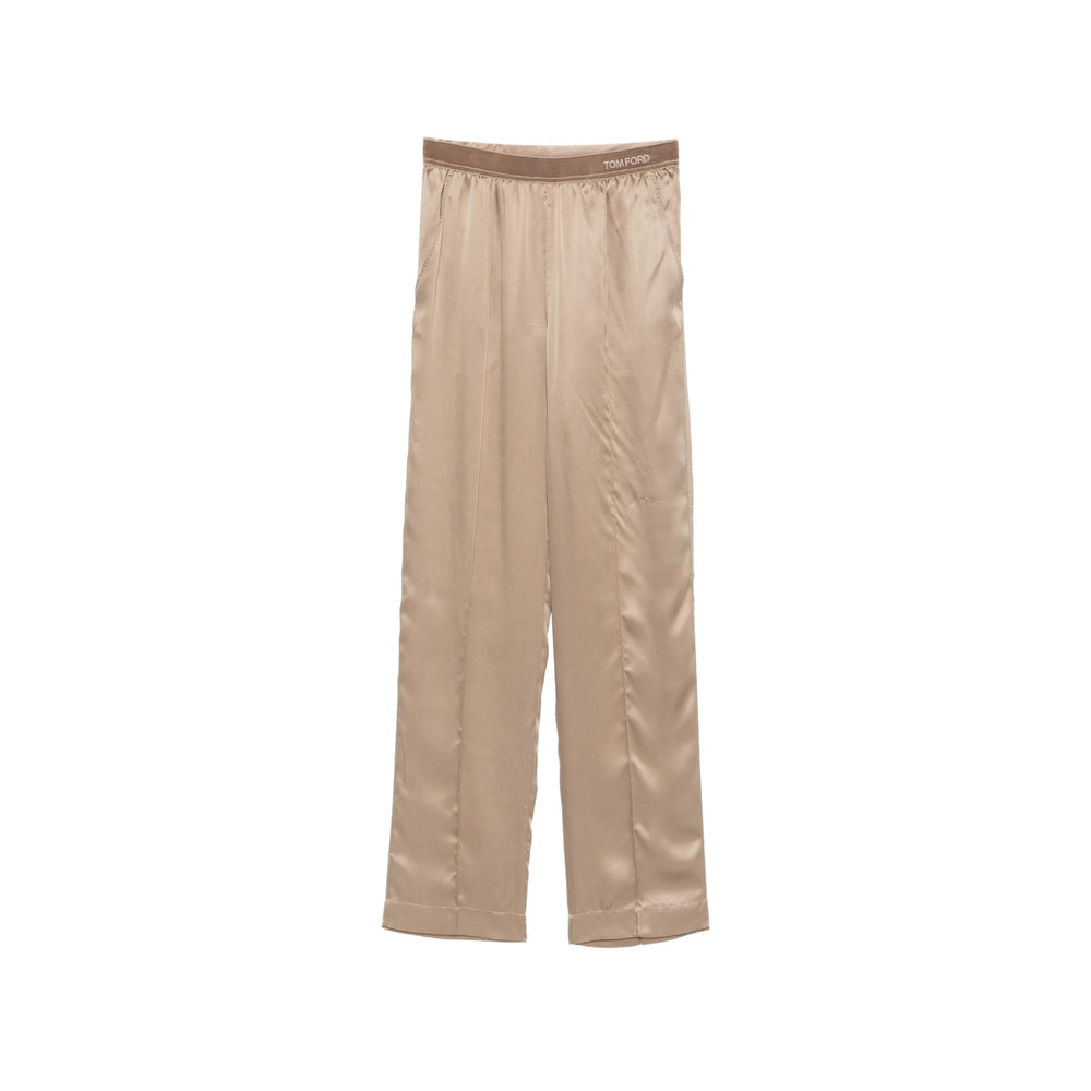 Tom Ford Tom Ford Neutrals Trousers - Straight Trousers Women
