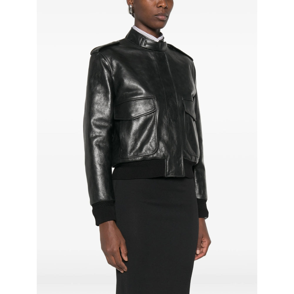 Tom Ford Black Jackets - Leather Jackets Women