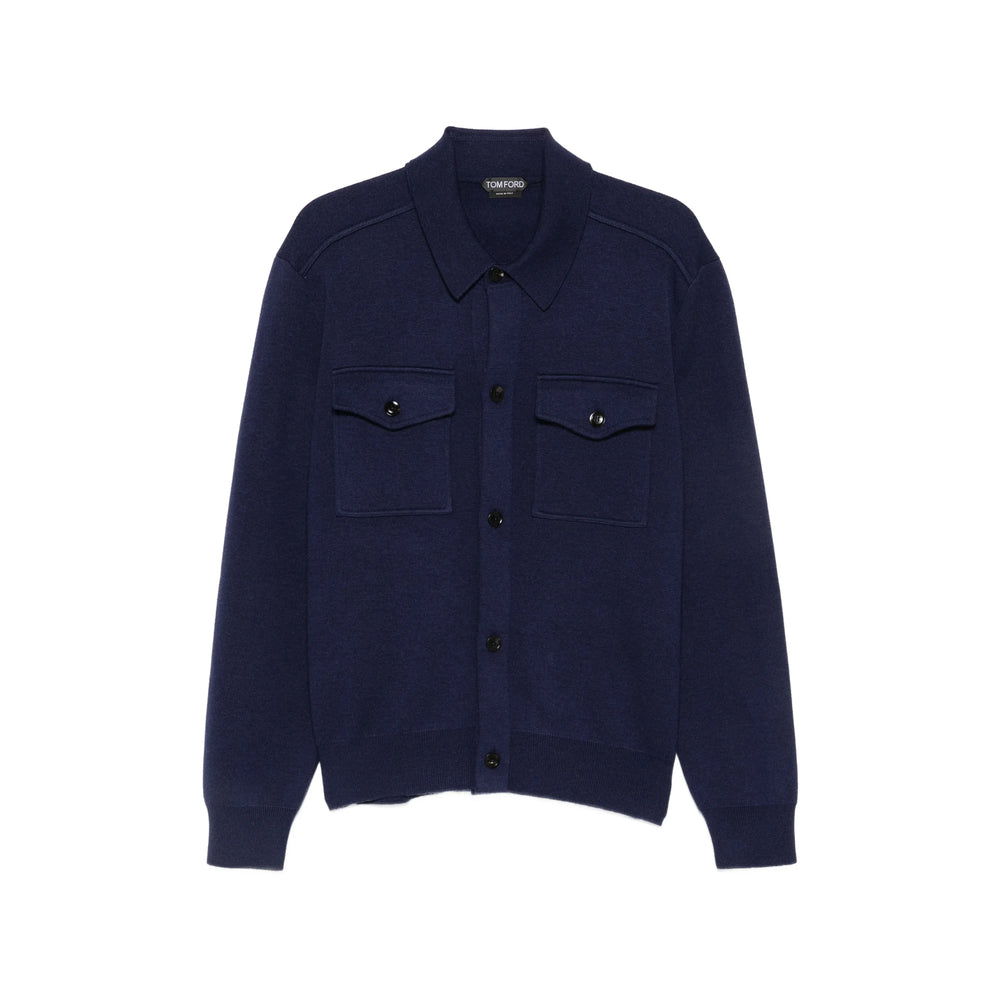 Tom Ford Blue Jackets - Shirt Jackets Men