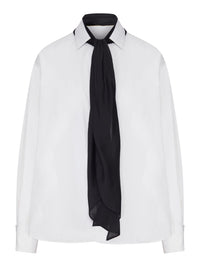 Sacai Sacai Women Cotton Shirt With Scarf