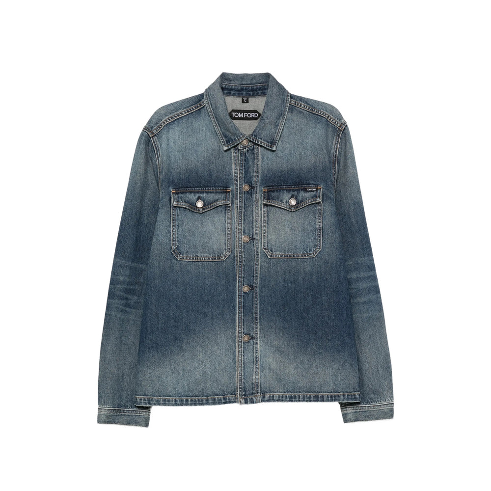 Tom Ford Blue Jackets - Denim Jackets Men