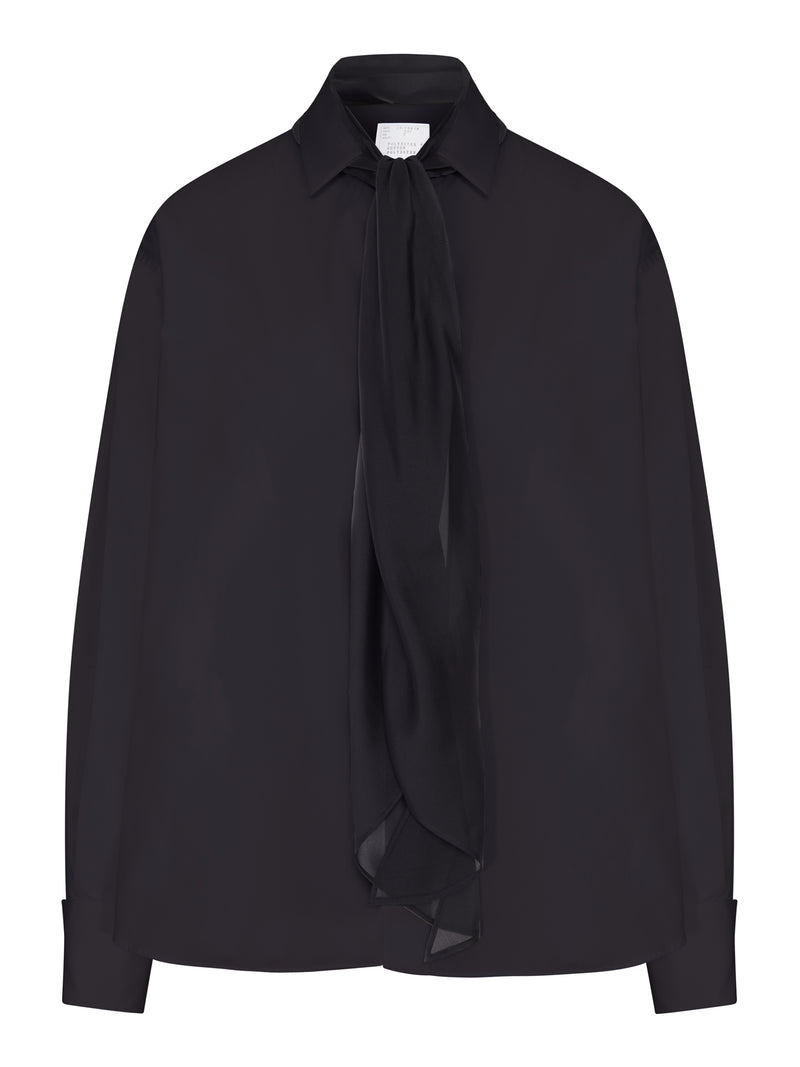 Sacai Sacai Women Cotton Shirt With Scarf