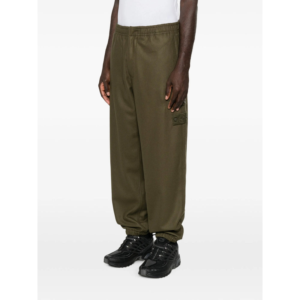 Stone Island Stone Island Green Trousers - Track Pants Men