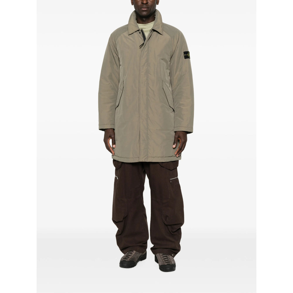 Stone Island Green Coats - Padded Coats Men