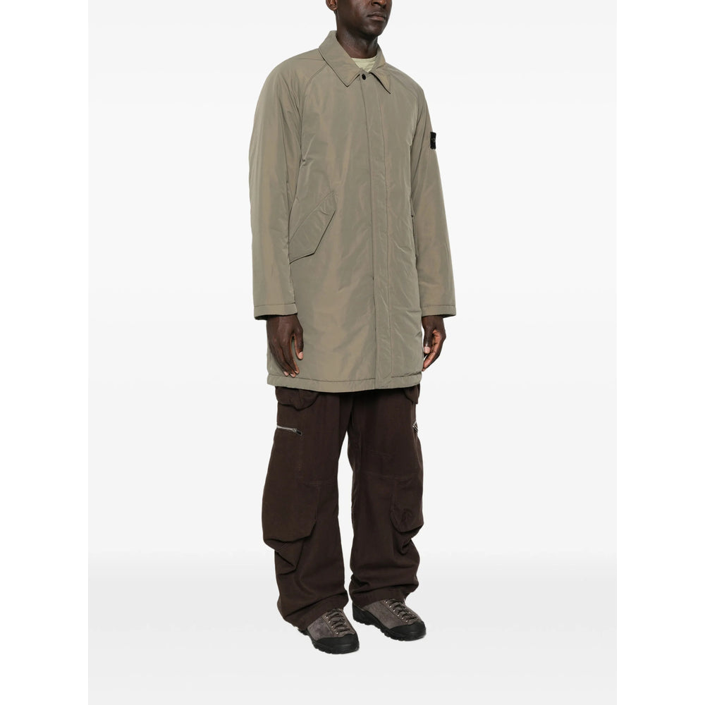 Stone Island Green Coats - Padded Coats Men