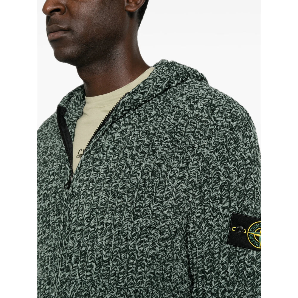 Stone Island Green Sweaters & Knitwear - Hoodies Men