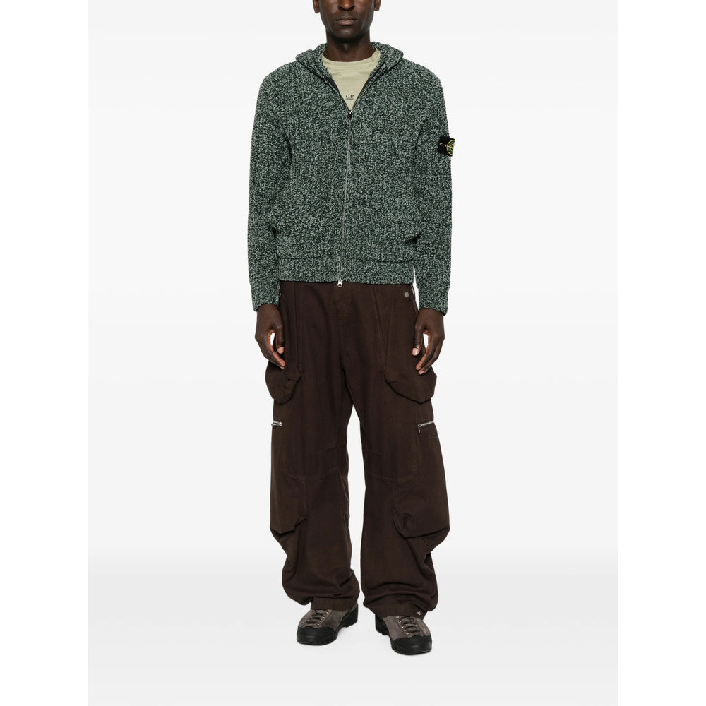 Stone Island Green Sweaters & Knitwear - Hoodies Men