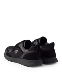 Prada Men Prax Sneakers In Leather And Fabric