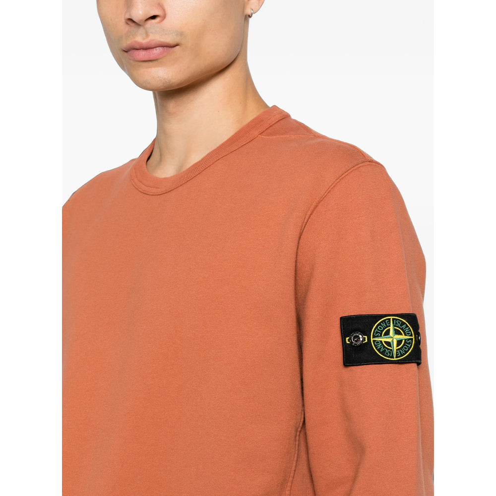 Stone Island Orange Sweaters & Knitwear - Sweatshirts Men
