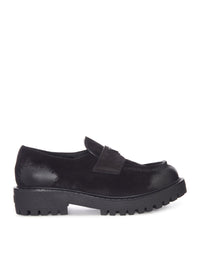 Prada Prada Men Suede Loafers With A Distressed Finish