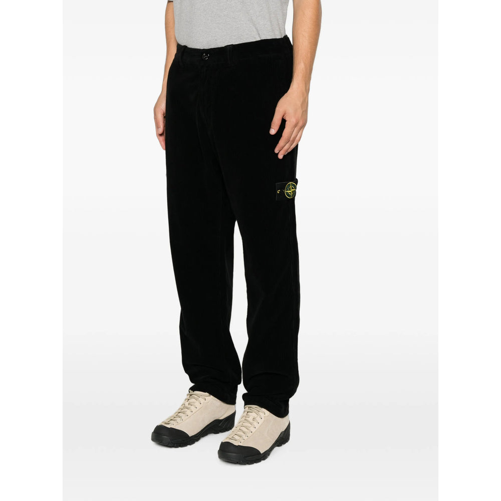 Stone Island Stone Island Black Trousers - Chinos Men