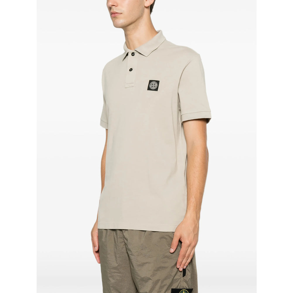 Stone Island Green Polo Shirts Men