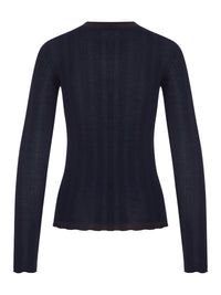 Prada Prada Women Ribbed Knit Top With Logo