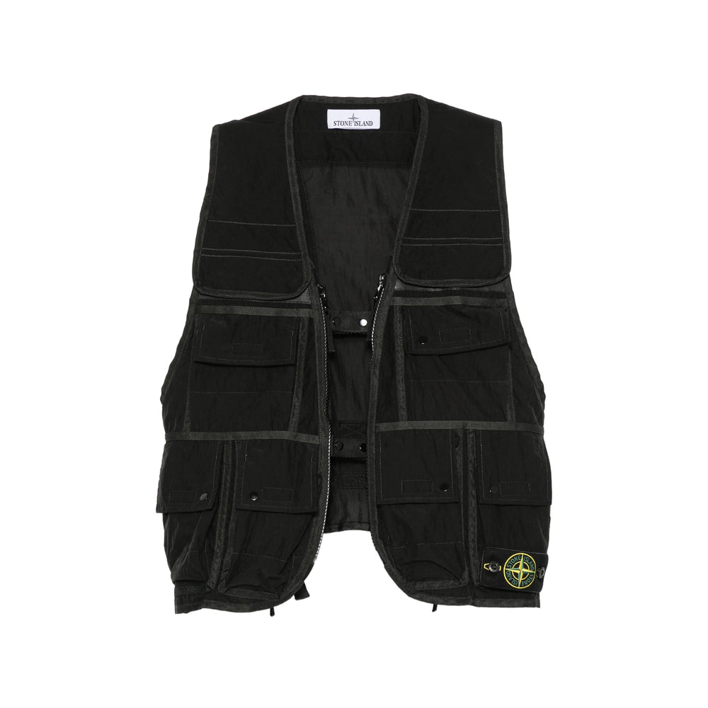 Stone Island Stone Island Black Jackets - Waistcoats & Gilets Men