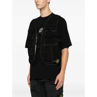 Stone Island Stone Island Black Jackets - Waistcoats & Gilets Men