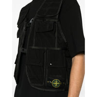 Stone Island Stone Island Black Jackets - Waistcoats & Gilets Men