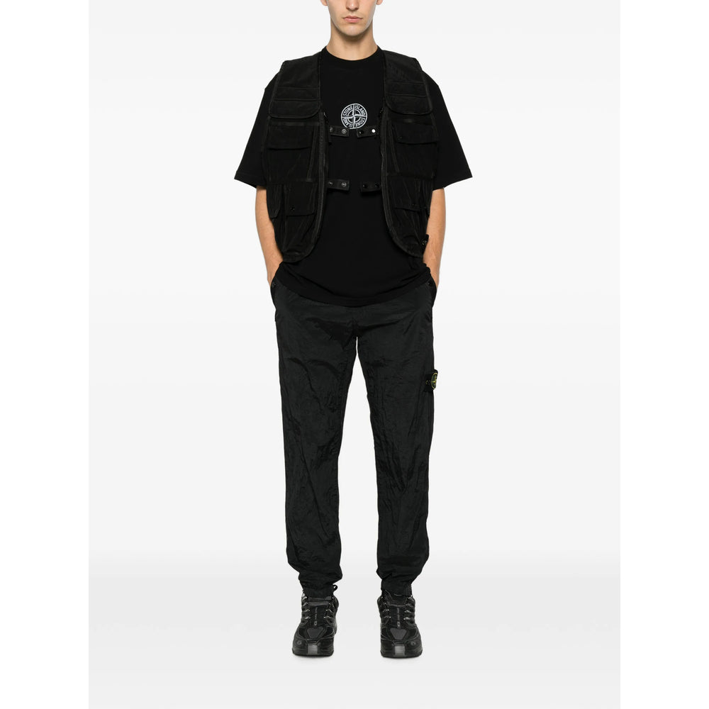 Stone Island Stone Island Black Jackets - Waistcoats & Gilets Men