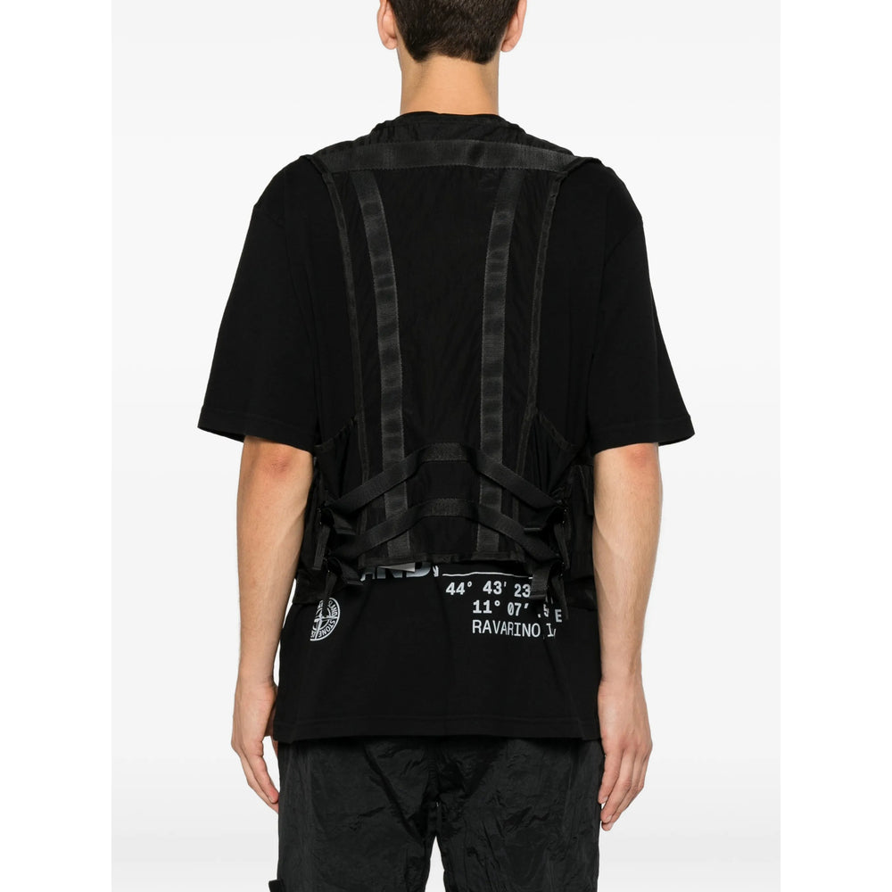 Stone Island Stone Island Black Jackets - Waistcoats & Gilets Men