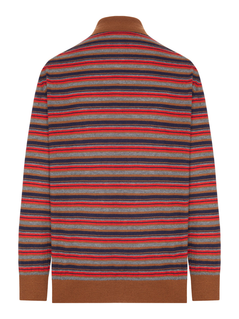 Prada Women Striped Cashmere Polo Shirt