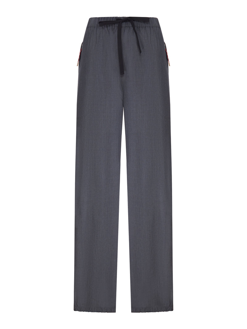 Prada Women Wool And Mohair Sports Trousers