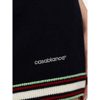 Casablanca Casablanca Blue Shorts - Mini Shorts Women