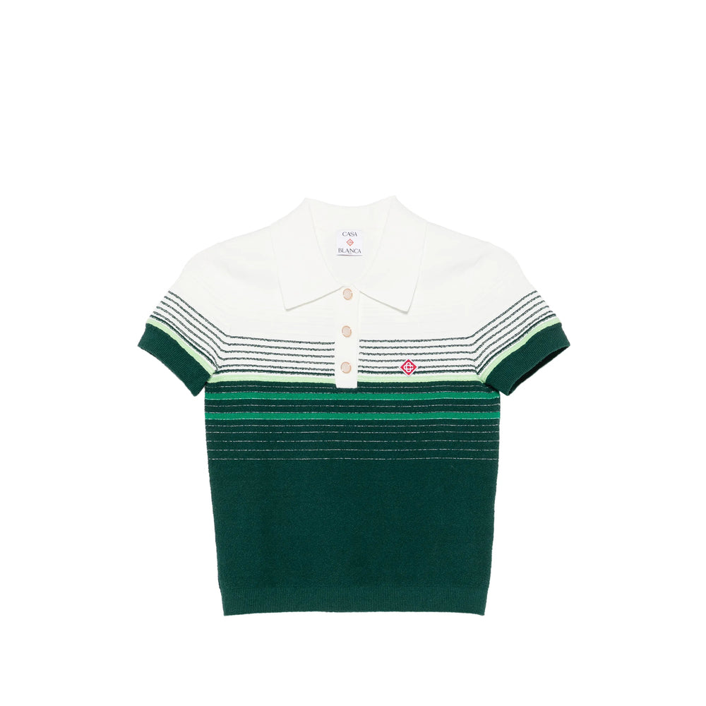 Casablanca Casablanca Green Tops - Polo Tops Women