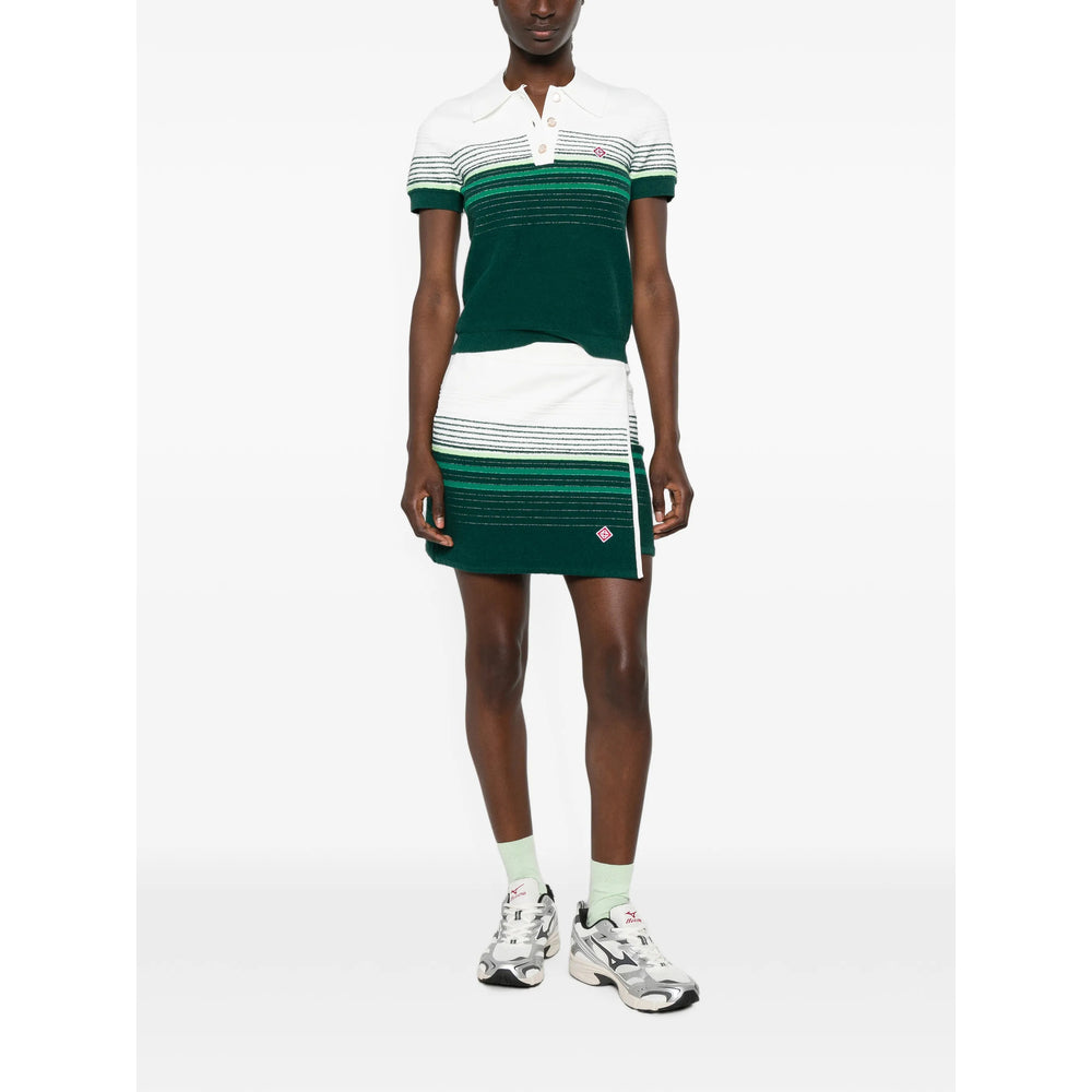 Casablanca Casablanca Green Tops - Polo Tops Women