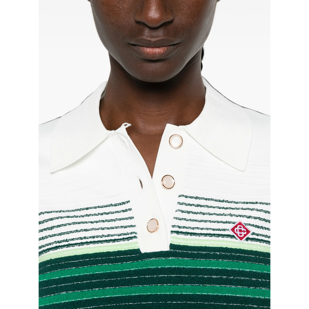 Casablanca Casablanca Green Tops - Polo Tops Women