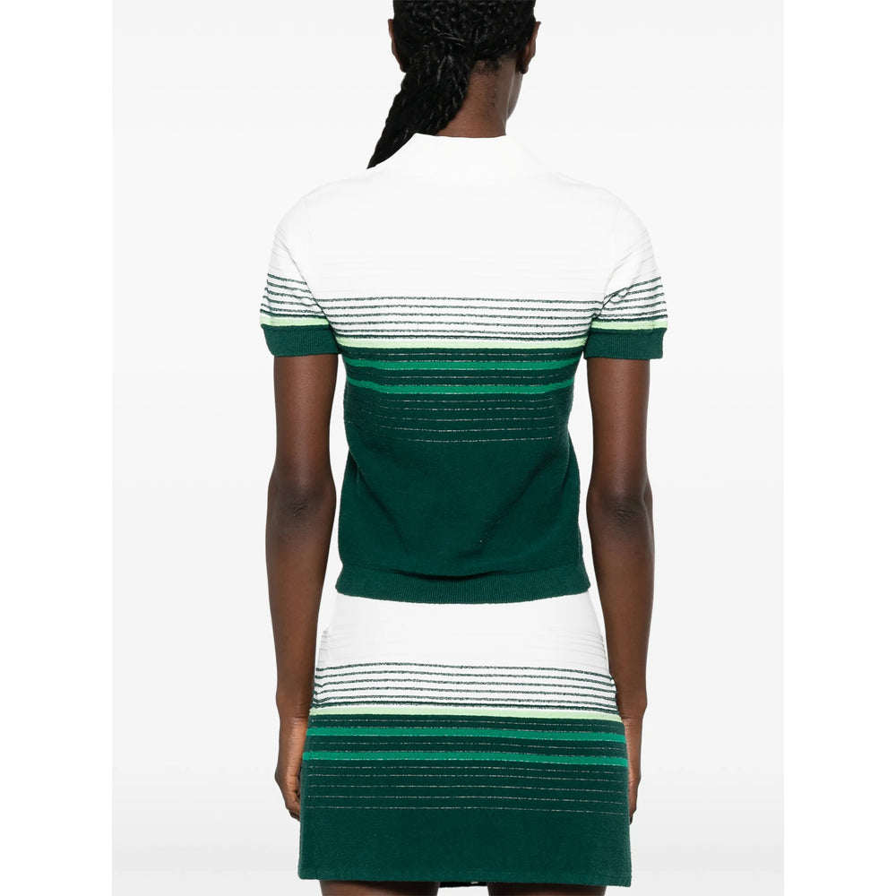 Casablanca Casablanca Green Tops - Polo Tops Women