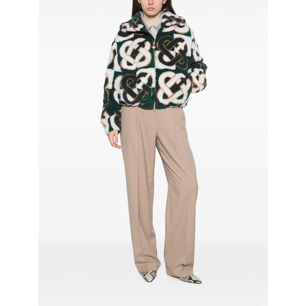 Casablanca White Jackets - Faux Fur & Shearling Jackets Women