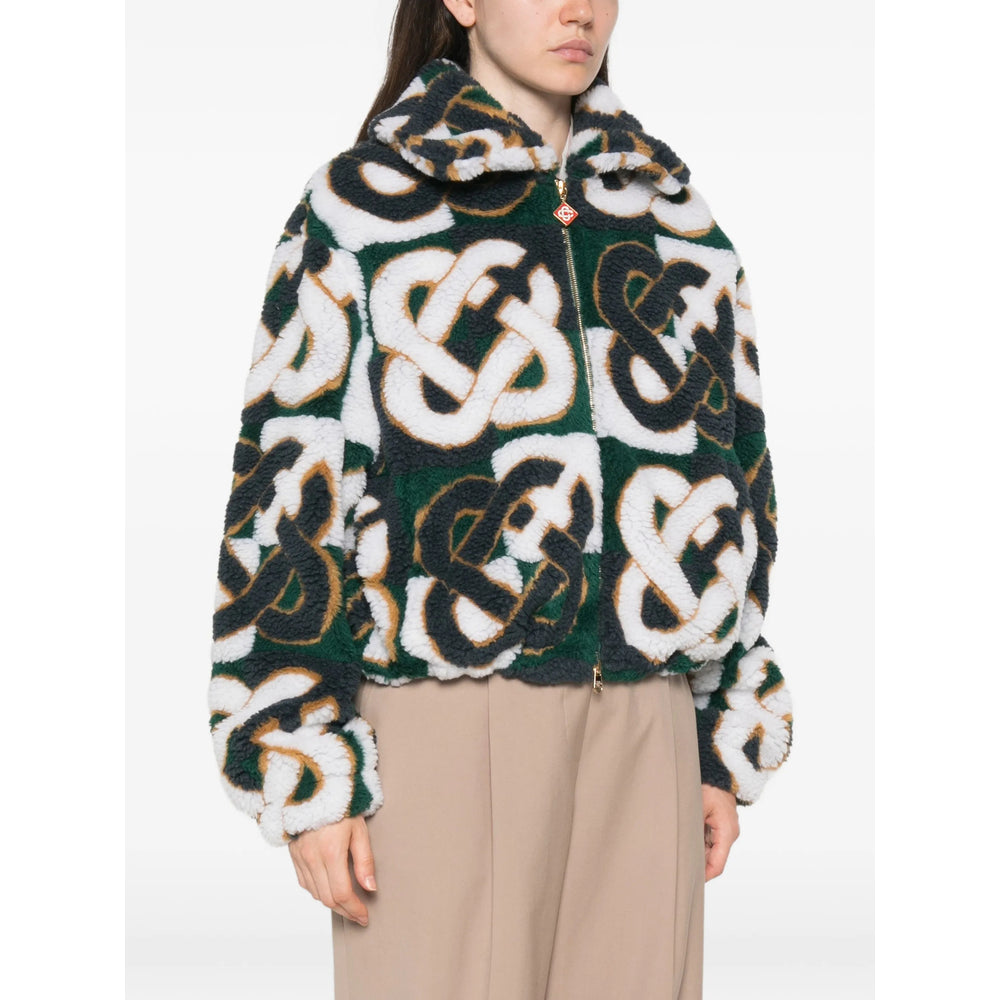 Casablanca White Jackets - Faux Fur & Shearling Jackets Women