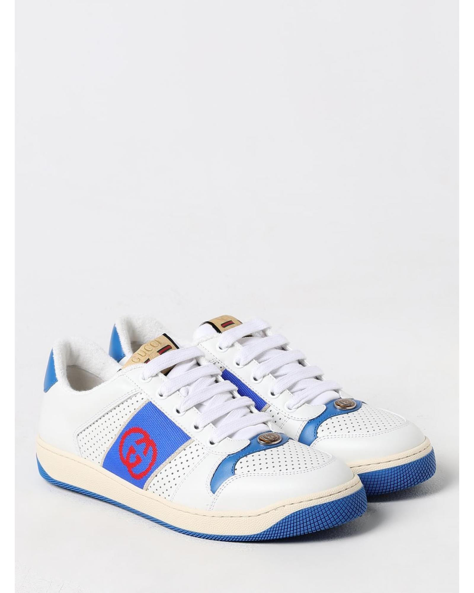 Gucci Ace Sneaker Perforated Leather Men White