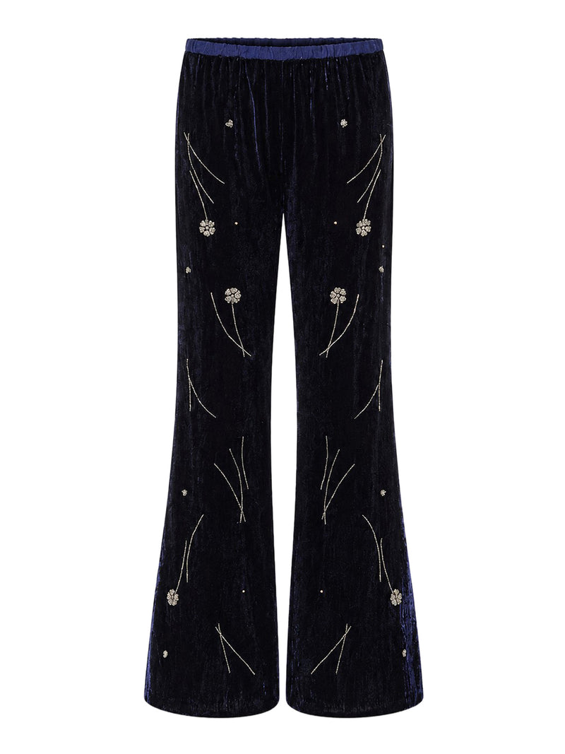 Forte Forte Women Embroidered Velvet Trousers