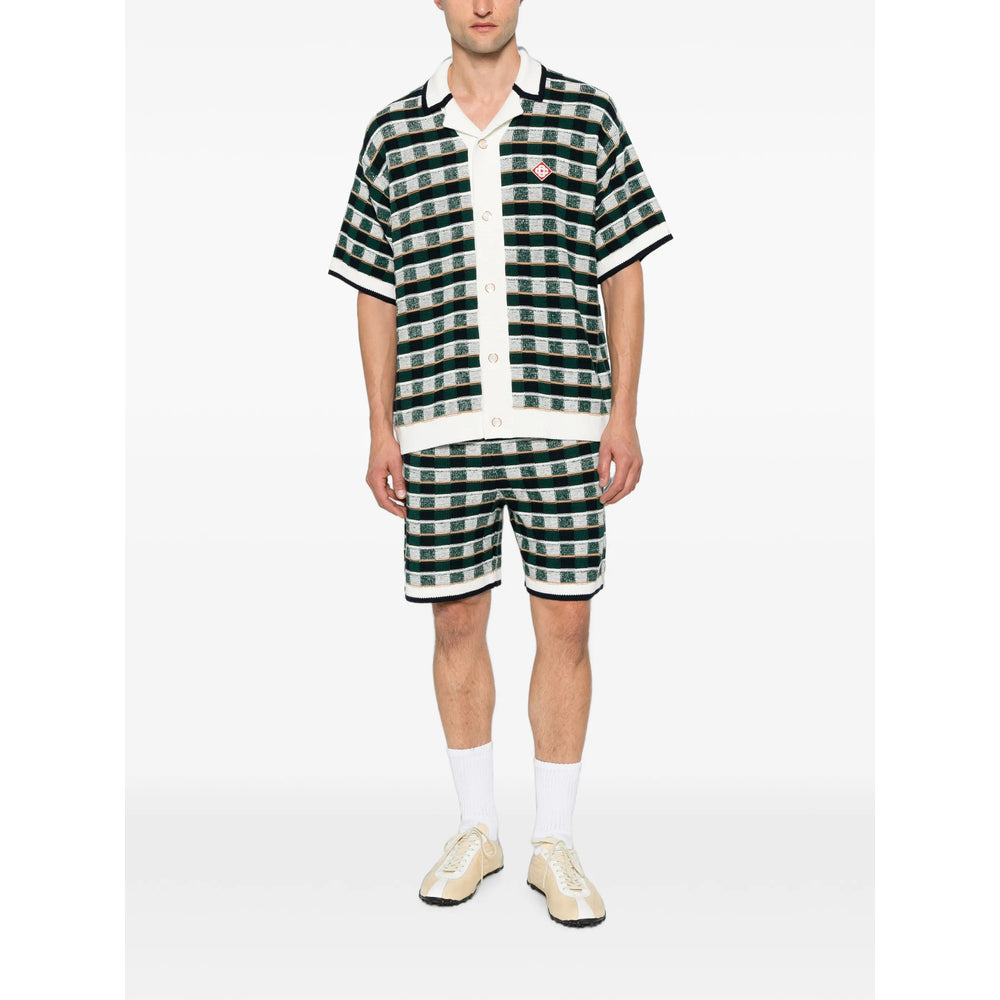 Casablanca Casablanca Green Shorts - Track & Running Shorts Men