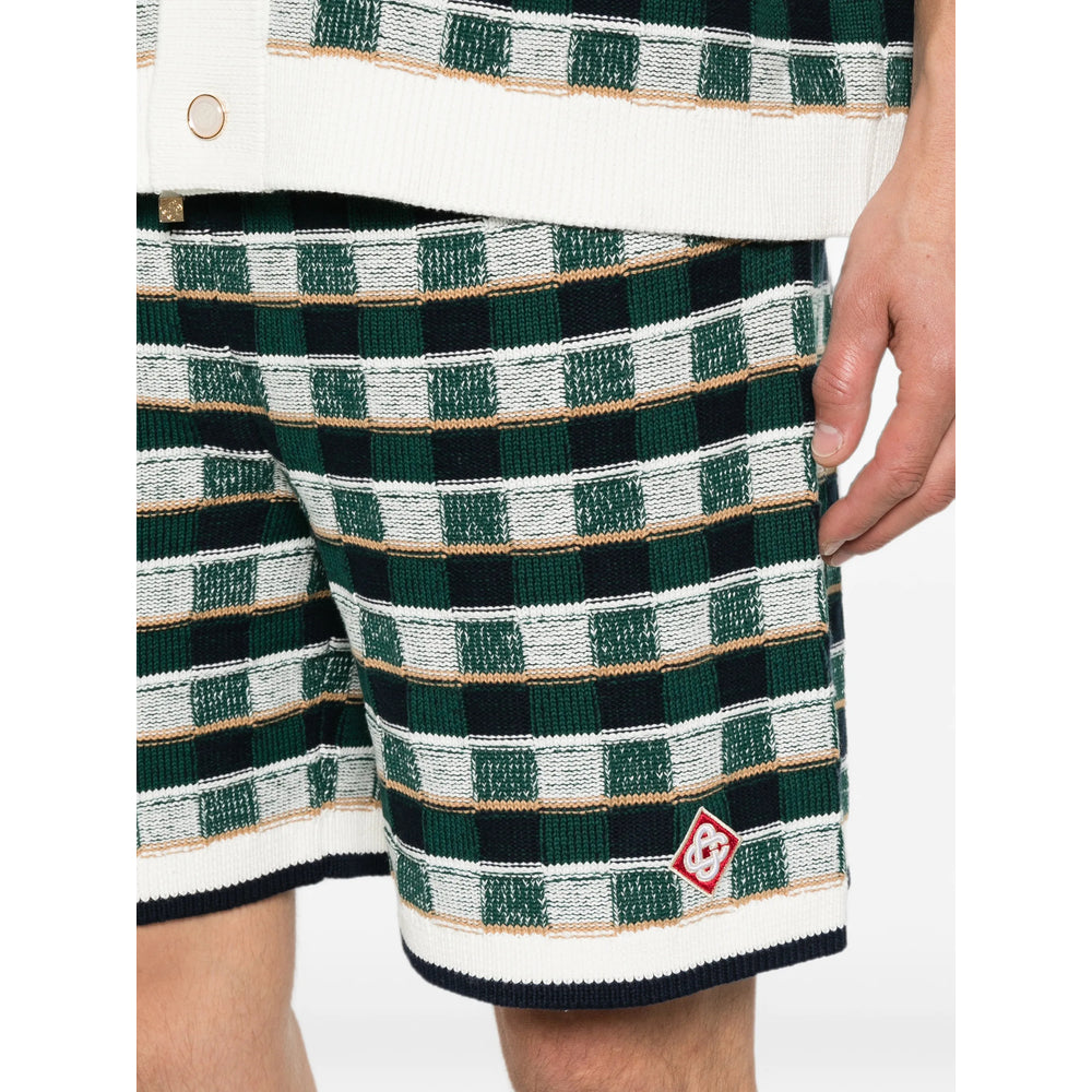 Casablanca Casablanca Green Shorts - Track & Running Shorts Men