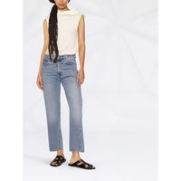 Toteme Toteme Blue Denim - Cropped Jeans Women