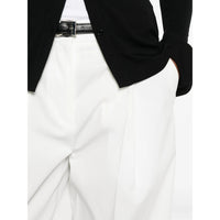 Toteme White Trousers - Palazzo Pants Women