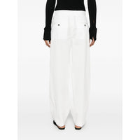 Toteme White Trousers - Palazzo Pants Women