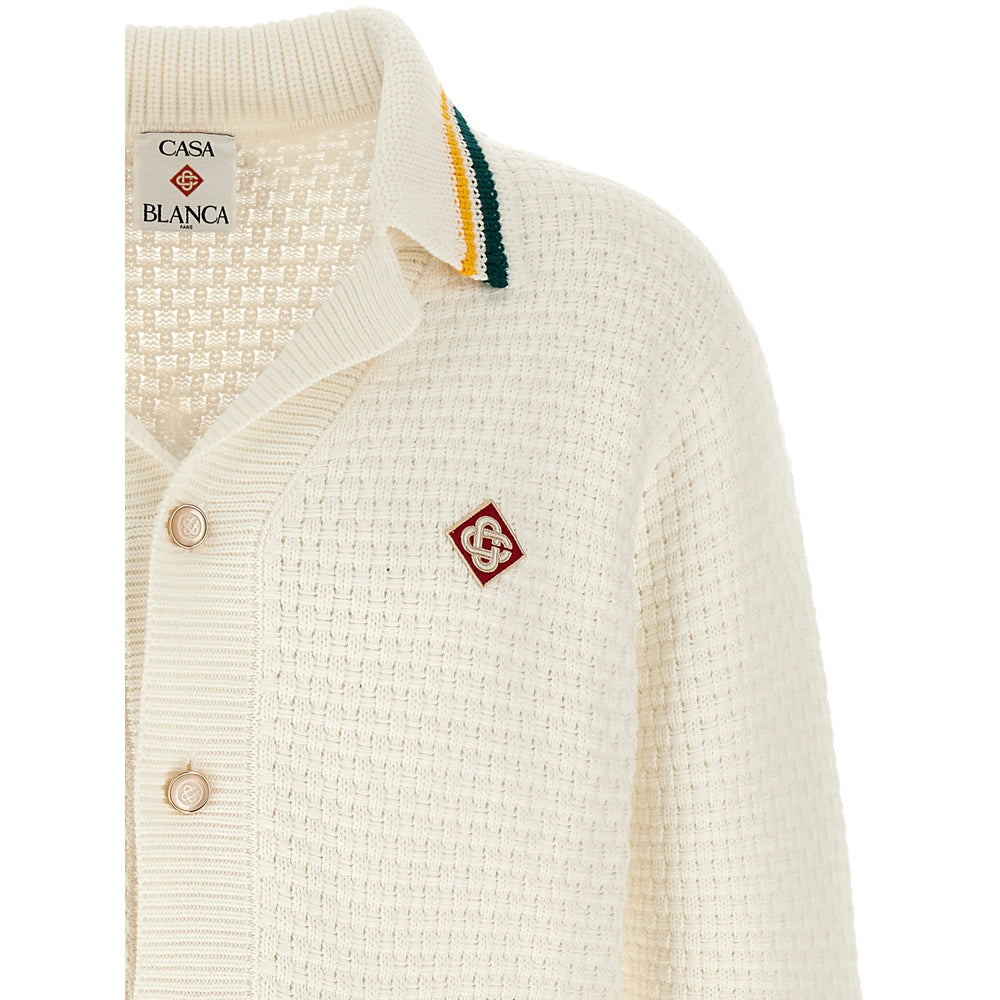 Casablanca White Sweaters & Knitwear - Cardigans Men