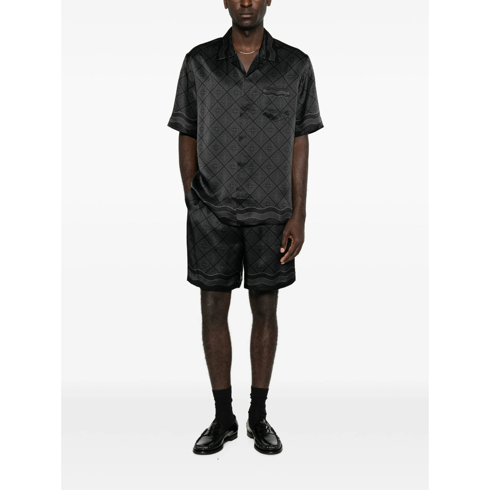 Casablanca Black Shorts - Deck Shorts Men