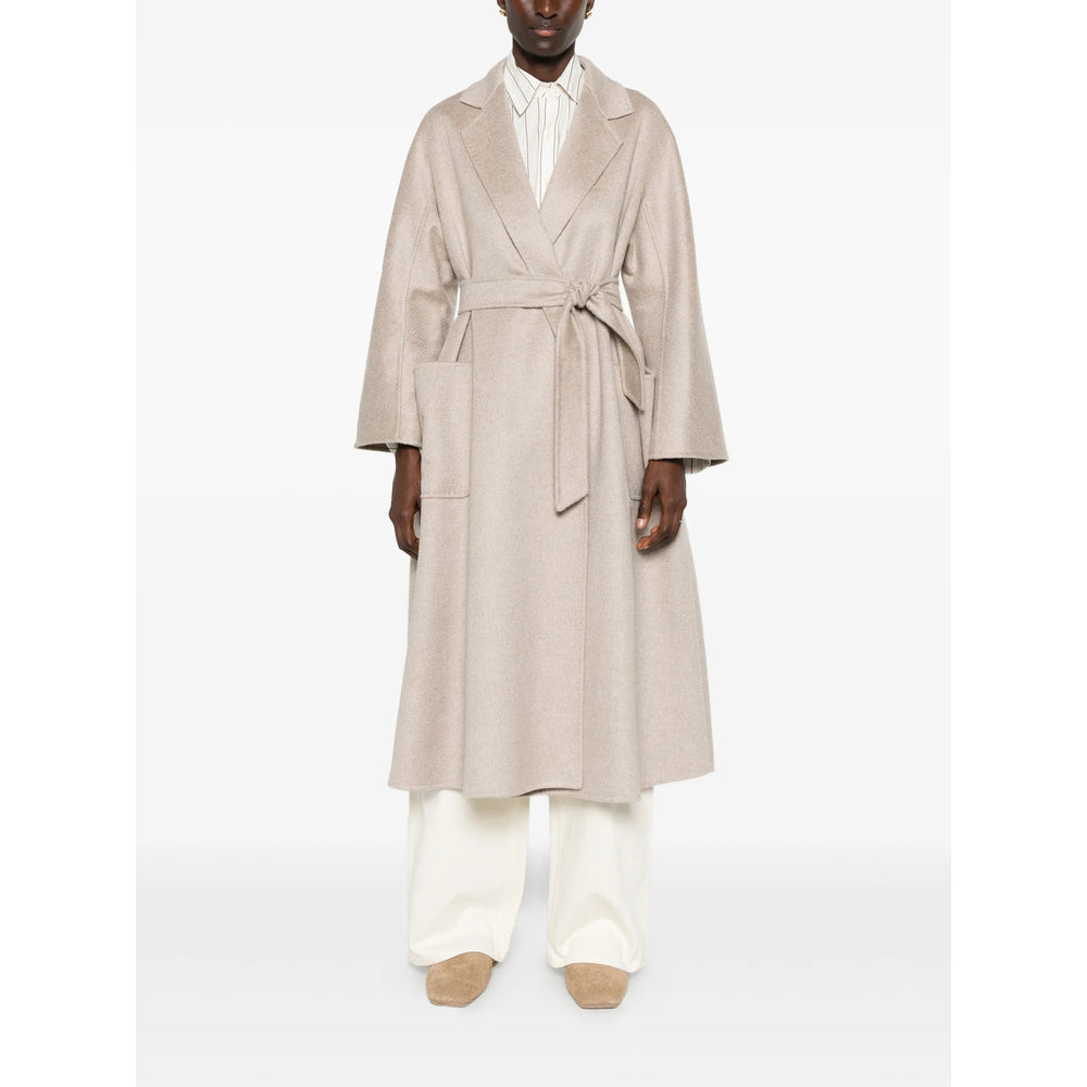Max Mara Max Mara Neutrals Coats - Single Breasted Coats Women