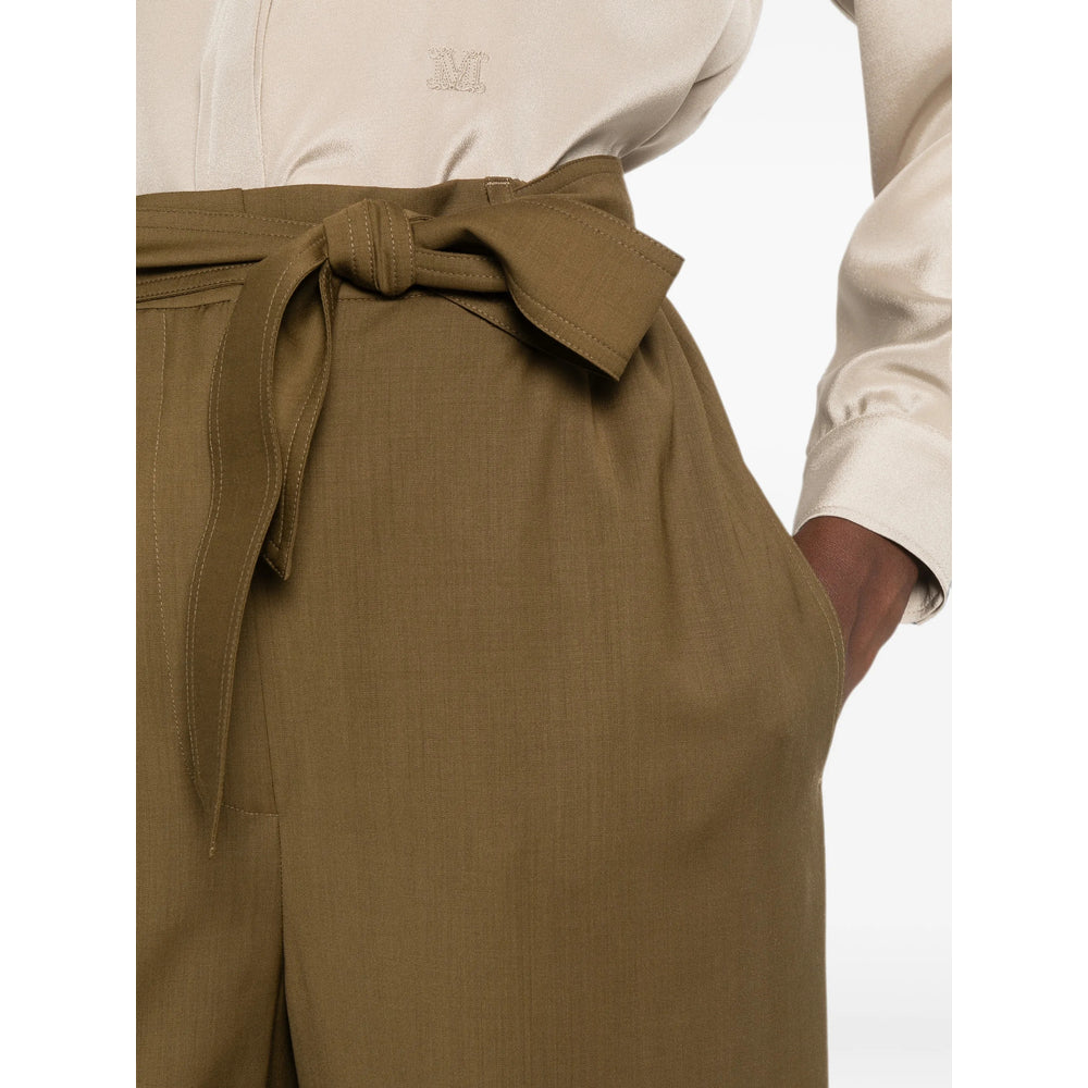 Max Mara Brown Trousers - Palazzo Pants Women