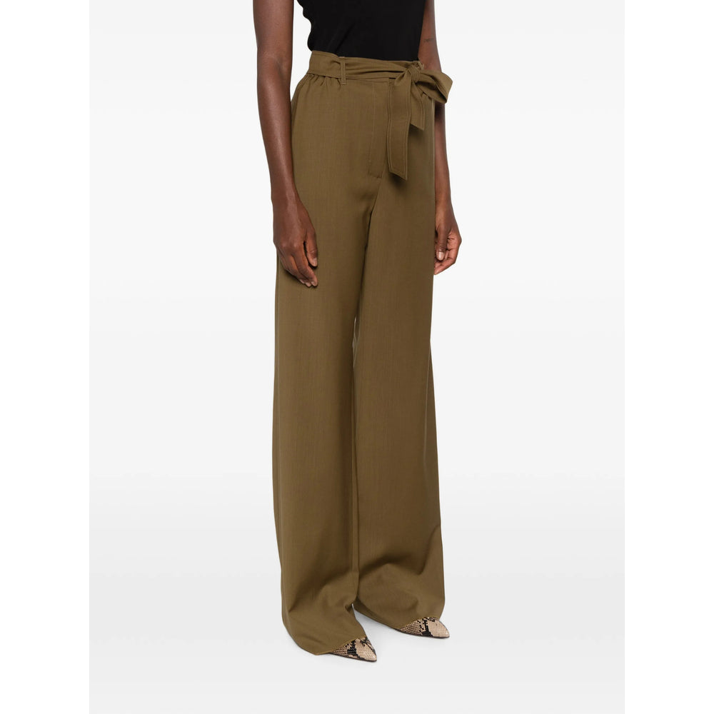 Max Mara Brown Trousers - Palazzo Pants Women