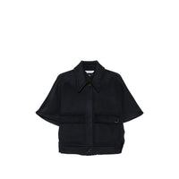 Max Mara Max Mara Blue Jackets - Capes & Ponchos Women