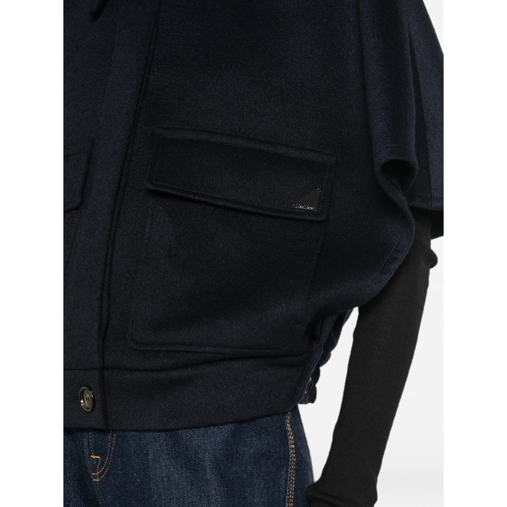 Max Mara Max Mara Blue Jackets - Capes & Ponchos Women